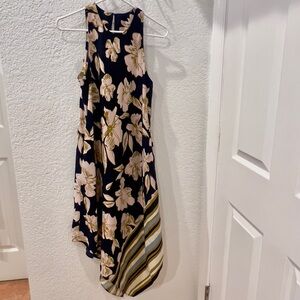 RACHEL Rachel Roy Navy Floral High Low Dress